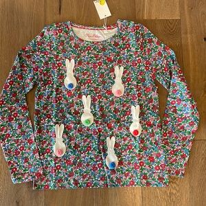 Mini Boden Floral and 3D Appliqué Tee 11-12